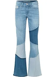 Flared jeans met patchwork, bonprix