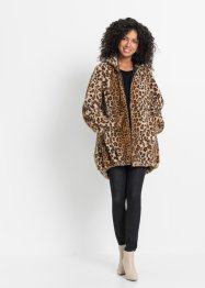 Lange luipaard jas, imitatiebont, BODYFLIRT boutique