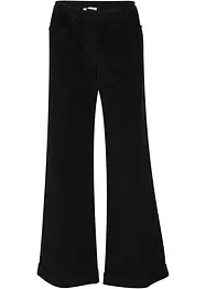 Wijde stretch Marlene Dietrich broek van corduroy met elastische high-waist band, bonprix