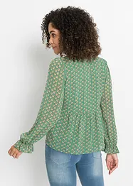 Blouse met strikkoordjes, bonprix