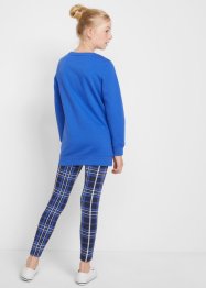 Lange sweater en geruite legging (2-dlg. set), bpc bonprix collection