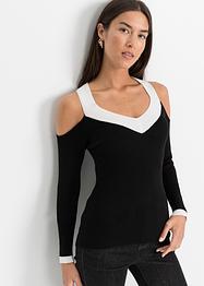 Gebreid shirt met cold shoulder, BODYFLIRT boutique