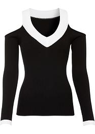 Gebreid shirt met cold shoulder, BODYFLIRT boutique