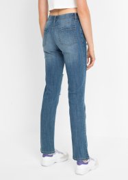 Straight jeans met patches, RAINBOW
