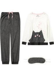 Pyjama en slaapmasker (3-dlg.set), bpc bonprix collection