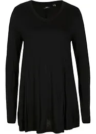 Longsleeve van viscose, wijd uitlopend, bonprix