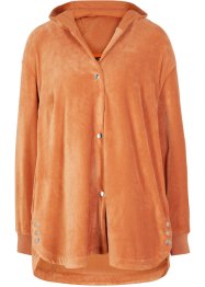 Sweat-corduroy jas met capuchon, A-lijn, bpc bonprix collection