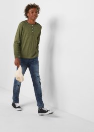 Henley shirt in used look, bpc bonprix collection