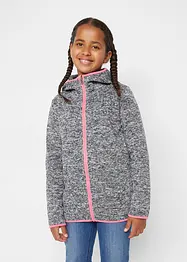 Meisjes thermo fleece vest met capuchon, bonprix