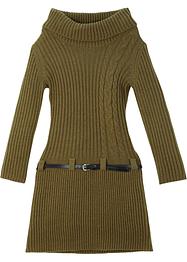 Meisjes gebreide jurk en riem (2-dlg. set), bpc bonprix collection