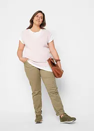 Boxy longshirt, korte mouw, bonprix