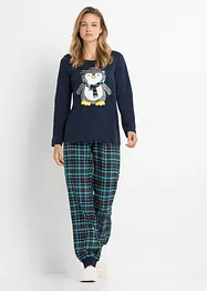 Pyjama met flanellen broek (2-dlg. set), bonprix