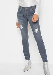 Skinny jeans met sterren, bonprix