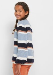 Meisjes grof gebreide trui met strepen, bpc bonprix collection