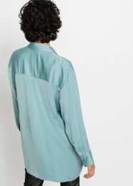 Oversized blouse met opgestikte zakken van satijn, RAINBOW