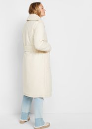 Lange, gewatteerde jas met ceintuur van gerecycled polyester, bpc bonprix collection