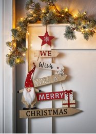 Hangdecoratie met kerstgroet, bpc living bonprix collection