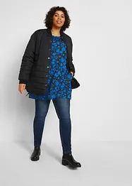 Gedessineerd longshirt van viscose, lange mouw, bonprix