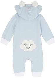 Baby sweat jumpsuit met capuchon van biologisch katoen, bpc bonprix collection