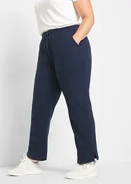 Fleece broek, straight, bonprix