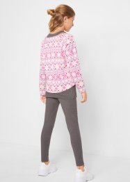 Meisjes longsleeve, top en legging (3-dlg. set), bpc bonprix collection