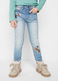 Meisjes skinny jeans met pailletten, John Baner JEANSWEAR