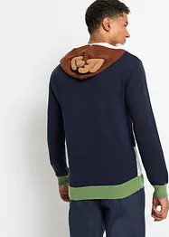 Hoodie met kerstmotief van gerecycled polyester, bonprix