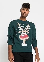 Sweater met gerecycled polyester en kerstmotief, bpc bonprix collection