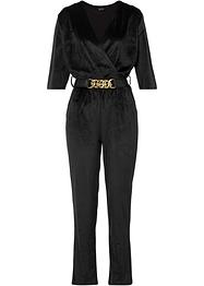 Fluwelen jumpsuit (2-dlg. set), BODYFLIRT
