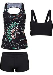 Sneldrogende tankini en top (3-dlg. set), RAINBOW