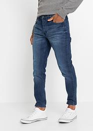 Regular fit stretch jeans, cropped, tapered, RAINBOW