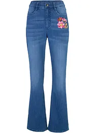 High waist jeans met comfortband, bootcut, bonprix