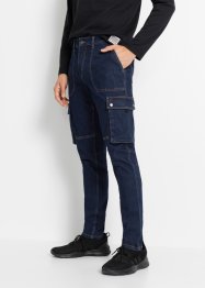 Regular fit cargo jeans met biologisch katoen, tapered, RAINBOW