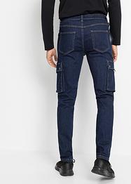 Regular fit cargo jeans met biologisch katoen, tapered, RAINBOW