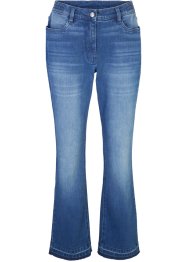 Stretch jeans met licht uitlopende pijpen en rafelige randen, bpc bonprix collection
