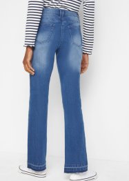 Stretch jeans met licht uitlopende pijpen en rafelige randen, bpc bonprix collection