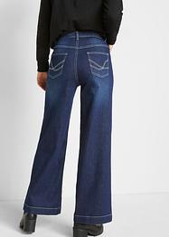 Wide fit stretch jeans met biologisch katoen, John Baner JEANSWEAR