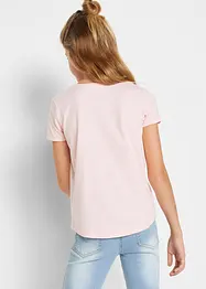 Meisjes T-shirt (set van 2) met katoen, bonprix