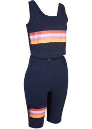 Sporttop en korte legging (2-dlg. set) met kleurrijke print, bpc bonprix collection