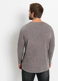 Huidvriendelijke longsleeve van katoen, slim fit, RAINBOW