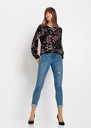 Gedessineerde blouse van viscose, BODYFLIRT