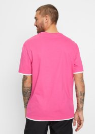 T-shirt (set van 2) van biologisch katoen, loose fit, RAINBOW