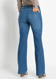 Flared jeans met bloemenborduursel, bonprix