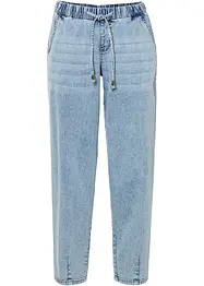 Barrel jeans met mid waist en comfortband, bonprix