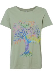 T-shirt met print van biologisch katoen, bonprix