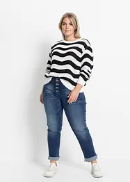 Boyfriend jeans met ritsdetails, bonprix