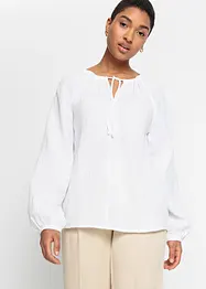 Mousseline blouse van katoen, bonprix