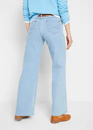 Wide leg stretch jeans mid waist, bonprix