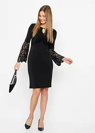 Jurk met lasercut, bonprix