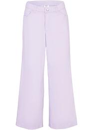 Twill broek met wijde pijpen en comfortband, bpc bonprix collection
